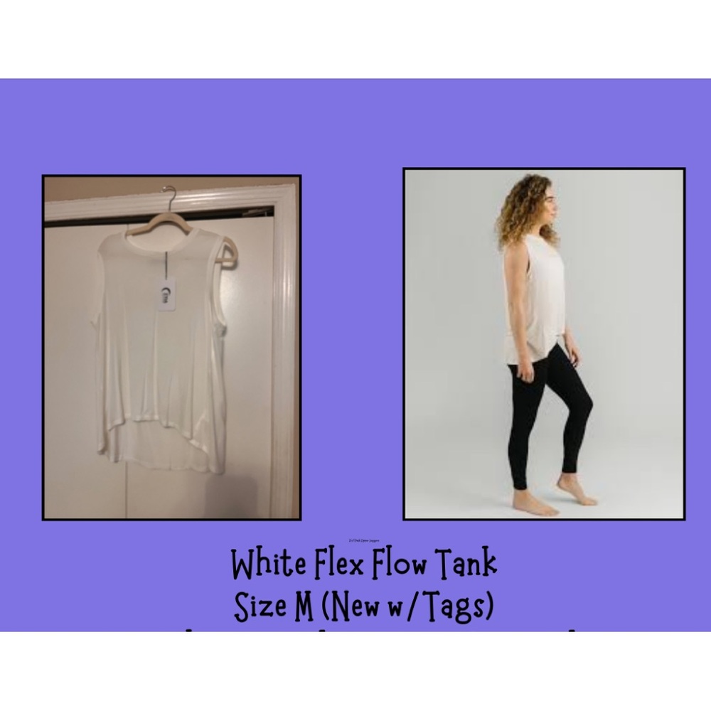ZYIA White Flex Flow Tank (M) NWT